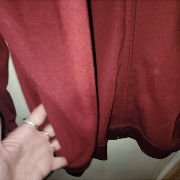 Vintage Mens Campus Crew Full Zip Red Sweatshirt Sweater Size XL - Picture 6 of 10